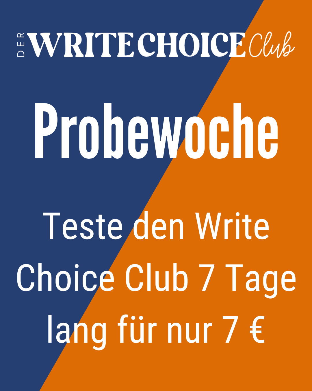 Write Choice Club Probewoche