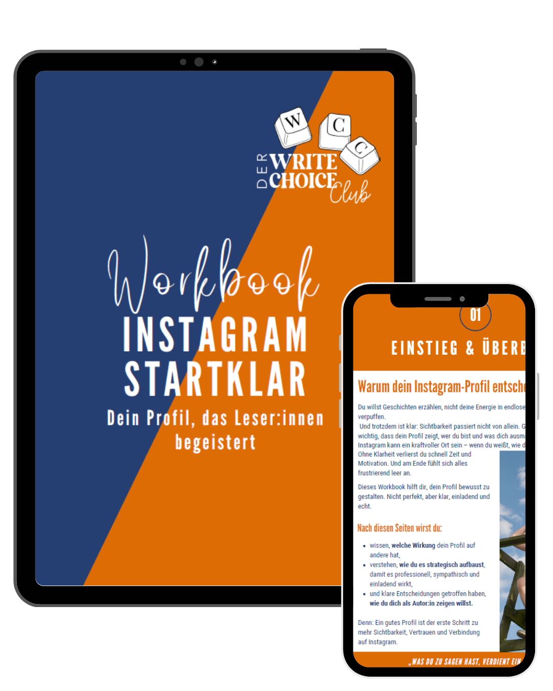 Vorschau: Einblick ins Wokrbook "Instagram Startklar". Hol es dir jetzt 
