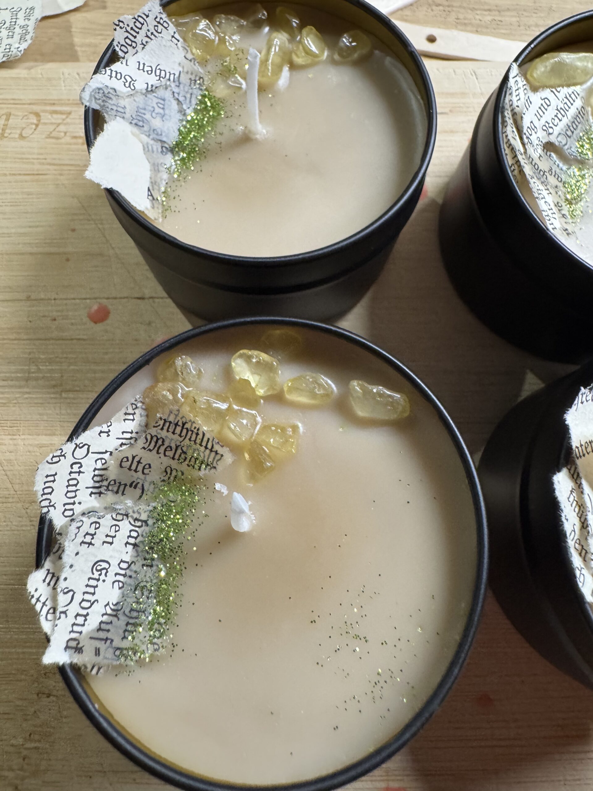 Kerzen für die Buchbubble: Sorte "Zwischen den Zeilen"